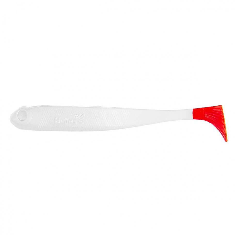 Виброхвост Helios Jumbo 4,95"/12.5 см, цвет White RT 5 шт HS-7/1-003 , 